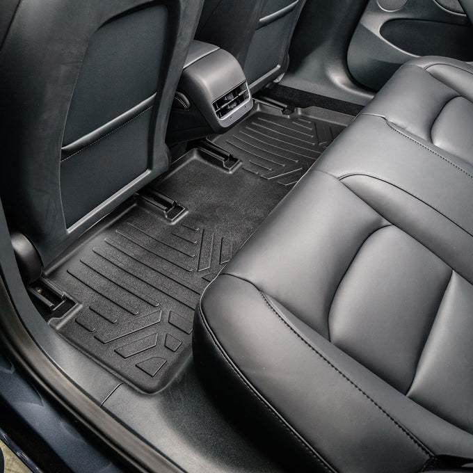 Floor Mats 2 Rows & Rear Cargo Liner <br> 17-21 Tesla Model 3