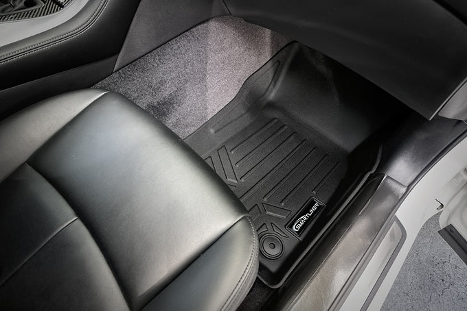 Floor Mats 2 Rows and Cargo Liner Trunk Set <br> 18-22 Infiniti Q50 3.0t With Spare Tire