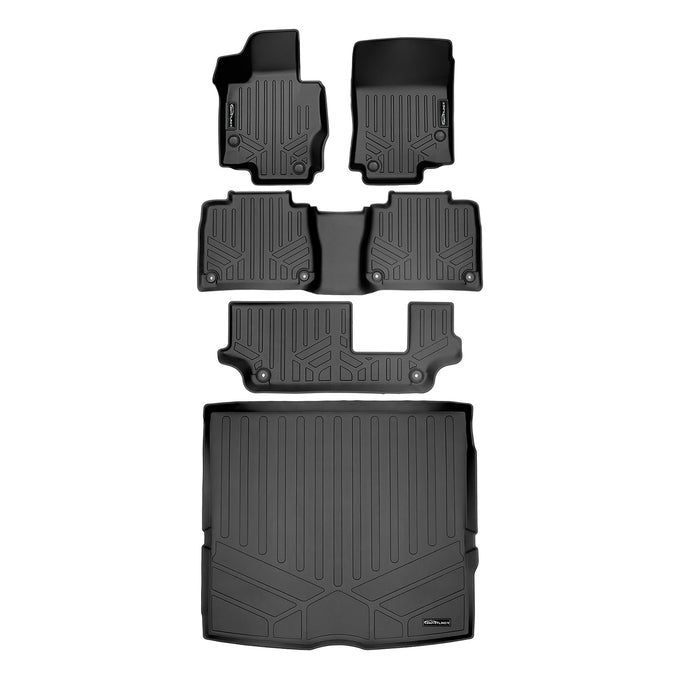 Floor Mats 3 Rows and Cargo Liner Set <br> 19¨C23 Mercedes GLE 350¨C500e & 43/63 AMG