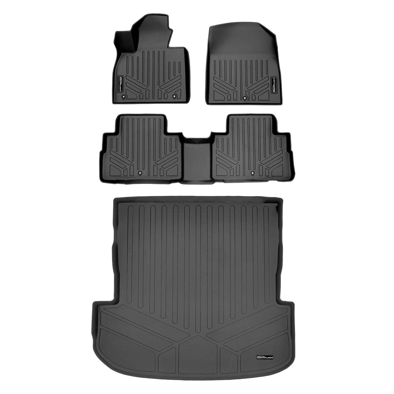 Floor Mats 2 Rows and Cargo Liner Trunk Set <br> 20-25 Hyundai Palisade