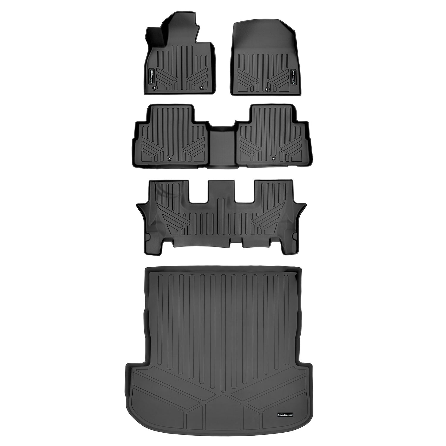 Floor Mats 3 Rows and Cargo Liner Set <br> 20-25 Hyundai Palisade