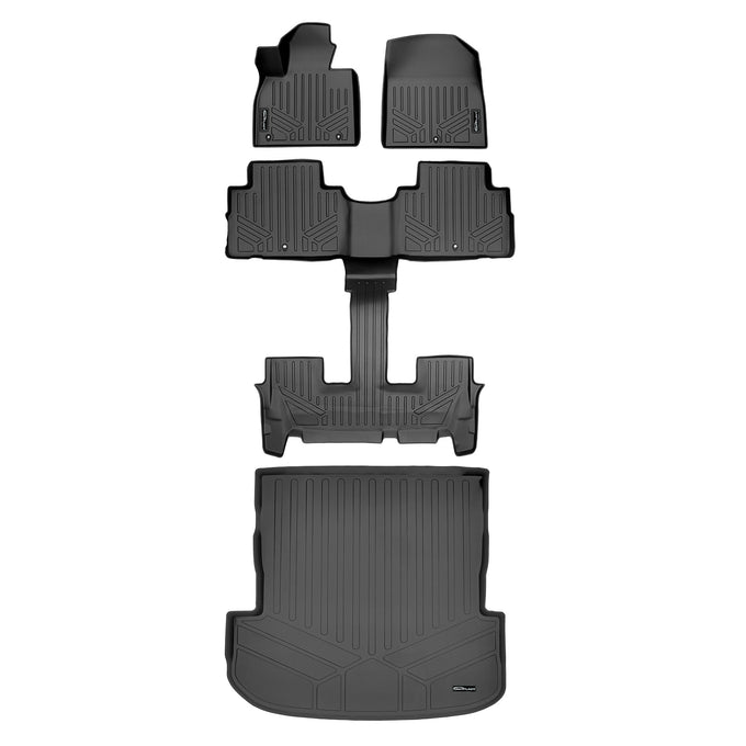 Floor Mats 2 Rows and Cargo Liner Trunk Set <br> 20-25 Hyundai Palisade