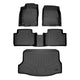 Floor Mats 2 Rows & Cargo Liner Trunk Set <br> 17-21 Honda Civic Type R- Fits