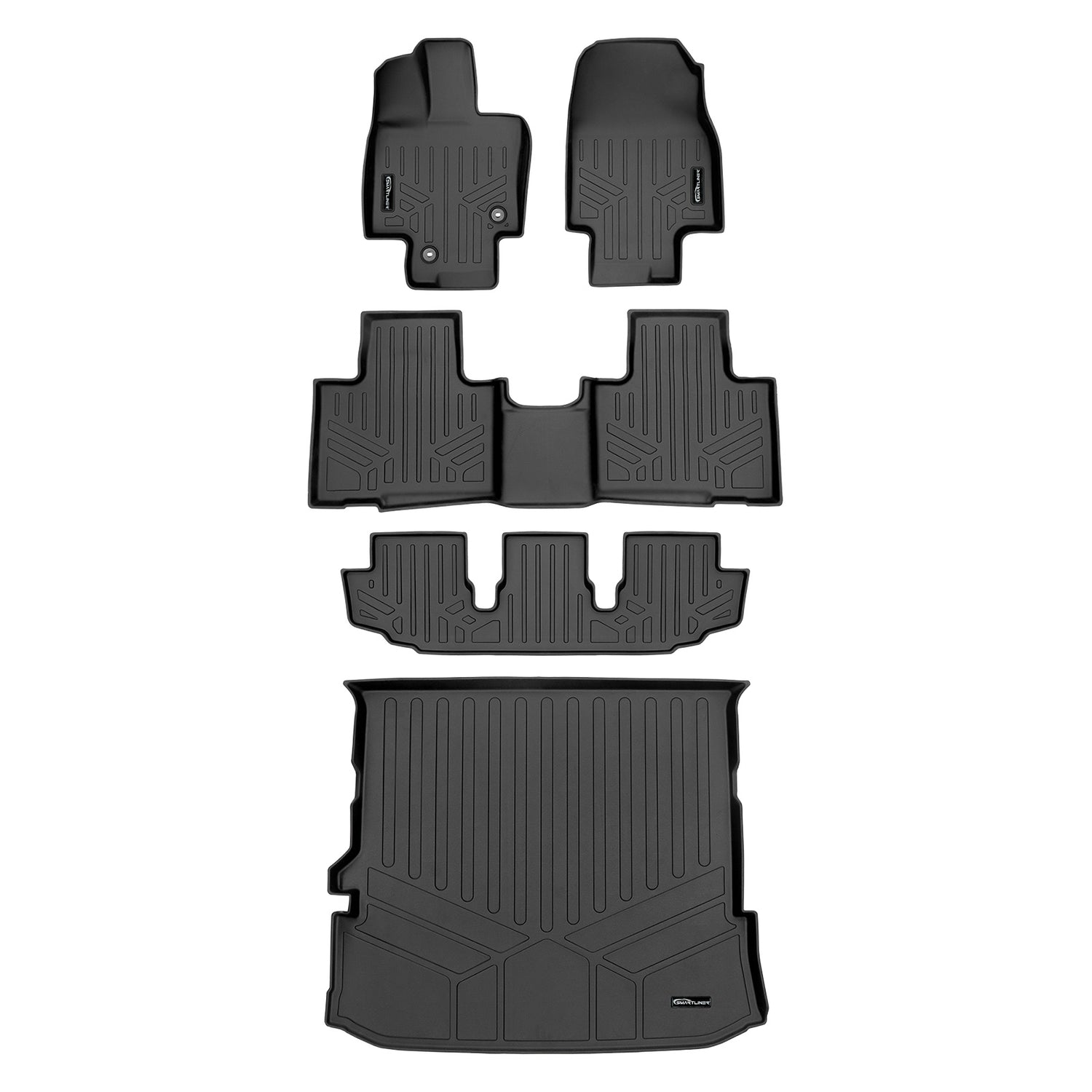 Floor Mats 3 Rows & Cargo Liner Set <br> 20-22 Toyota Highlander
