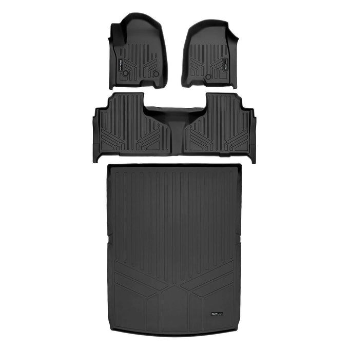2 Row Floor Mats & Cargo Liner Set <br> 21-24 Cadillac Escalade ESV