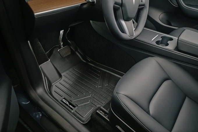 2 Rows Floor Liners & Cargo Liner Set <br> 20-23 Tesla Model Y