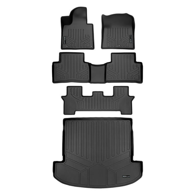 3 Row Floor Mats & Cargo Liner Set <br> 21-23 Kia Sorento