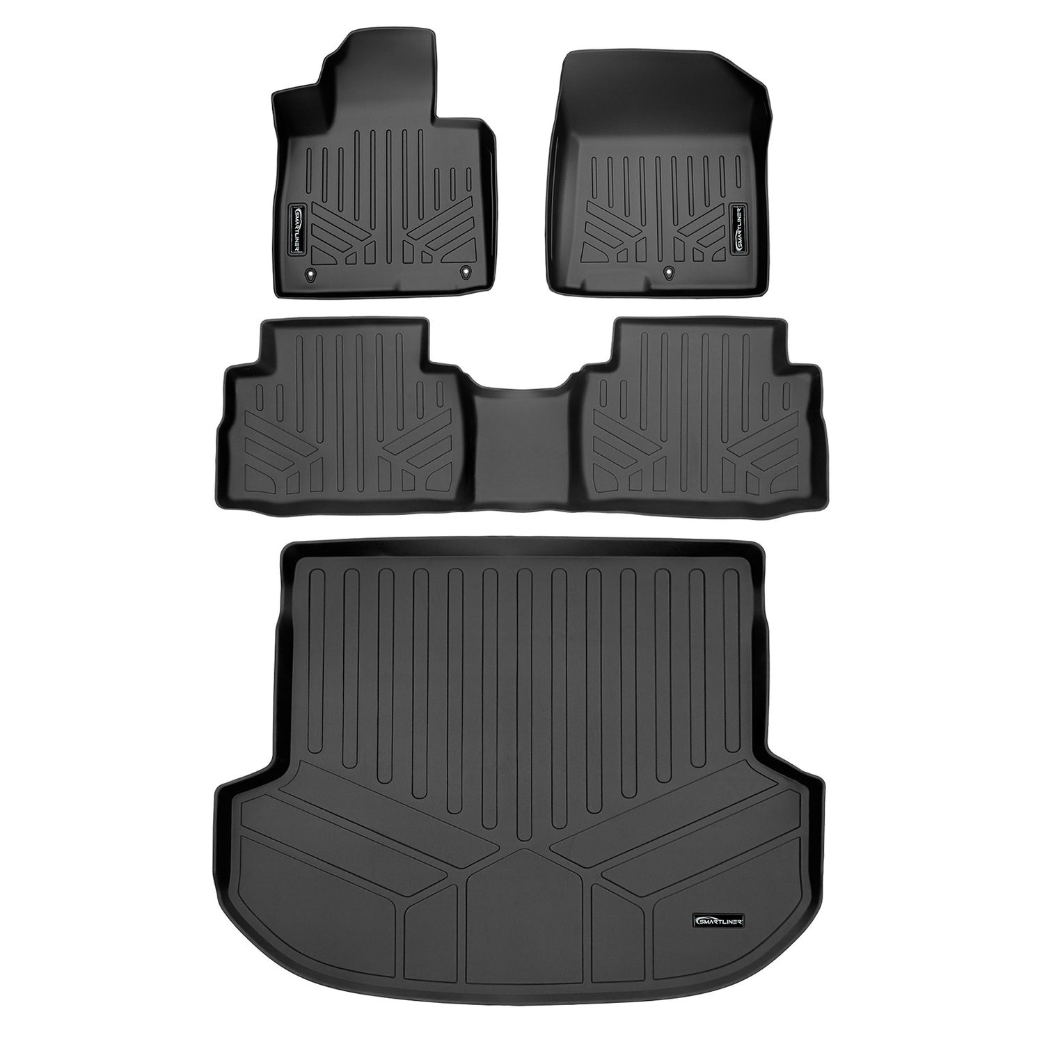 Floor Mats 2 Rows and Cargo Liner Set <br> 21-23 Hyundai Santa Fe