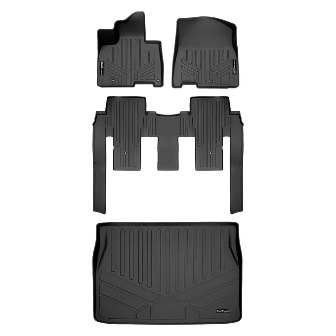 2 Row & Cargo Liner Behind the 2nd Row Floor Liner <br> 22-23 Kia Carnival