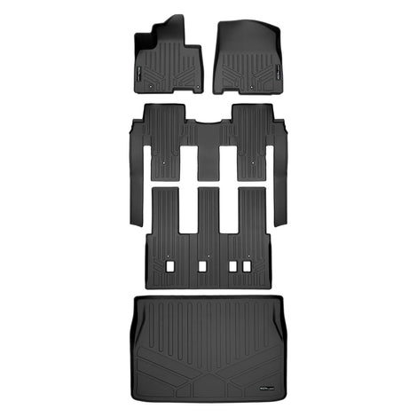 3 Row & Cargo Liner Behind the 2nd Row Floor Liner <br> 22-23 Kia Carnival