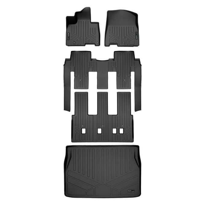 3 Row & Cargo Liner Behind the 2nd Row Floor Liner <br> 22-23 Kia Carnival