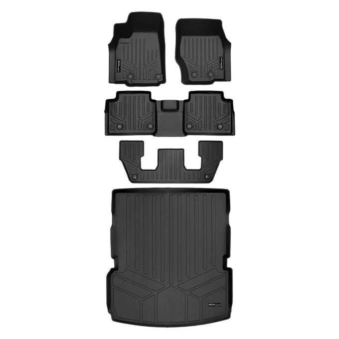 3 Rows and Cargo Liner Behind the 2nd Row Set <br> 21-23 Jeep Grand Cherokee L
