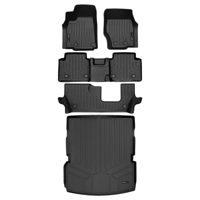 3 Rows and Cargo Liner Behind the 2nd Row Set <br> 21-23 Jeep Grand Cherokee L