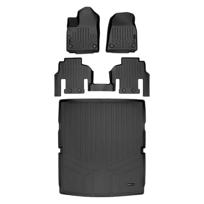 2 Row & Cargo Liner Behind the 2nd Row Floor Liner <br> 22-23 Jeep Wagoneer