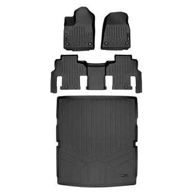 2 Row & Cargo Liner Behind the 2nd Row Floor Liner <br> 22-23 Jeep Wagoneer