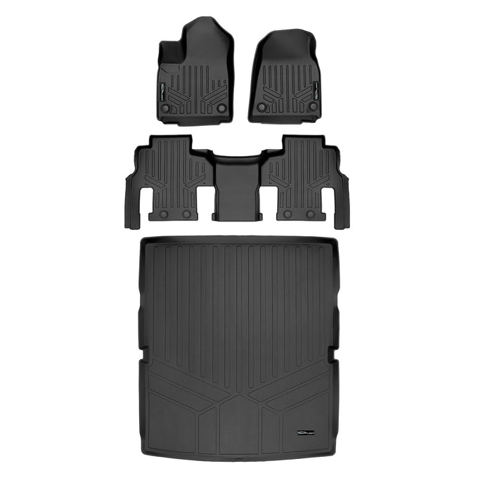 2 Row & Cargo Liner Behind the 2nd Row Floor Liner <br> 22-23 Jeep Wagoneer