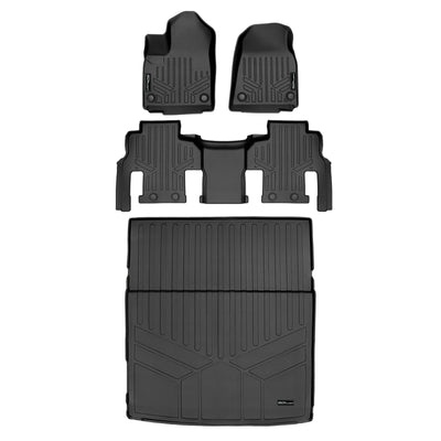 2 Row & Cargo Liner Behind the 2nd Row Floor Liner <br> 22-23 Jeep Grand Wagoneer
