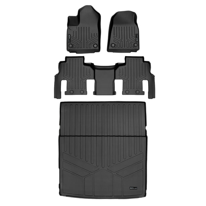 2 Row & Cargo Liner Behind the 2nd Row Floor Liner <br> 22-23 Jeep Grand Wagoneer