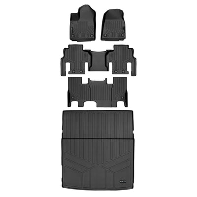 3 Row & Cargo Liner Behind the 2nd Row Floor Liner <br> 22-23 Jeep Grand Wagoneer