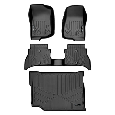 2 Row Floor Mat & Cargo Liner Set <br> 18-21 Jeep Wrangler Unlimited 4-Door