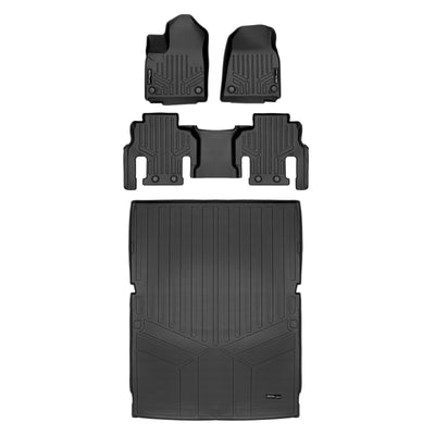 2 Row & Cargo Liner Behind the 2nd Row Floor Liner <br> 23-24 Jeep Grand Wagoneer L