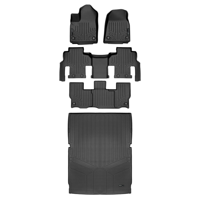 3 Row & Cargo Liner Behind the 2nd Row Floor Liner <br> 23-24 Jeep Grand Wagoneer L