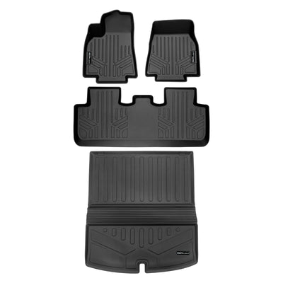2 Rows Floor Liners & Cargo Liner Set <br> 20-23 Tesla Model Y