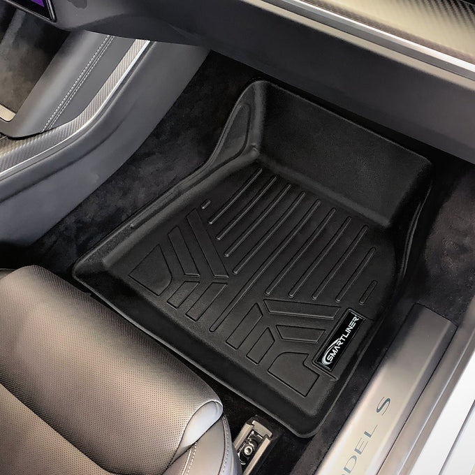 2 Row Floor Mats & Cargo Liner Set Behind the 2nd <br> 20-23 Tesla Model S