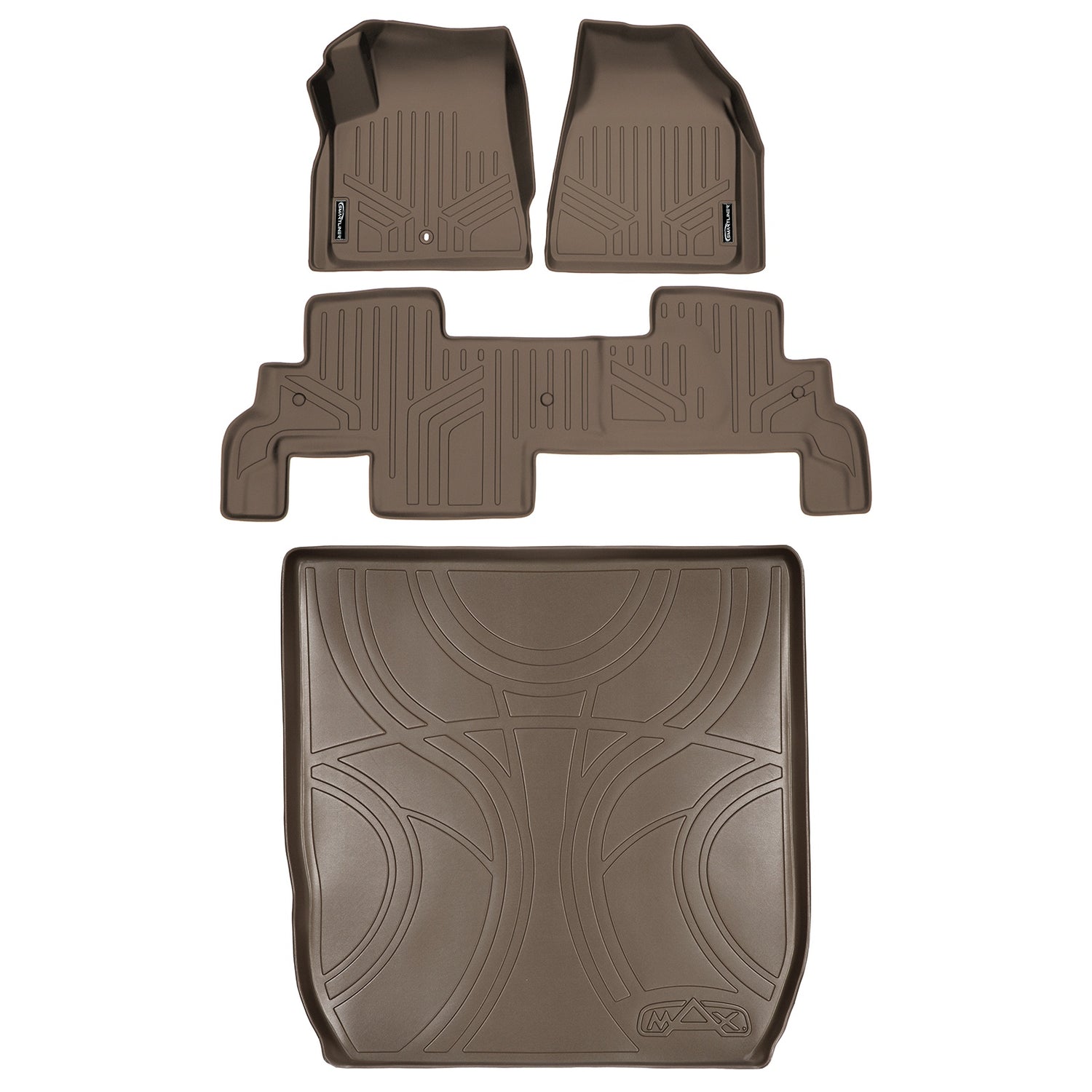 Floor Mats 2 Rows and Cargo Liner Set Tan <br> 07¨C17 Traverse/Enclave/Outlook/Acadia