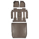 Floor Mats 3 Rows and Cargo Liner Set Tan <br> 08 Buick Enclave (Bucket Seat on the Second Row)