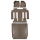Floor Mats 3 Rows and Cargo Liner Set Tan <br> 09-17 Buick Enclave09-17 Chevrolet Traverse