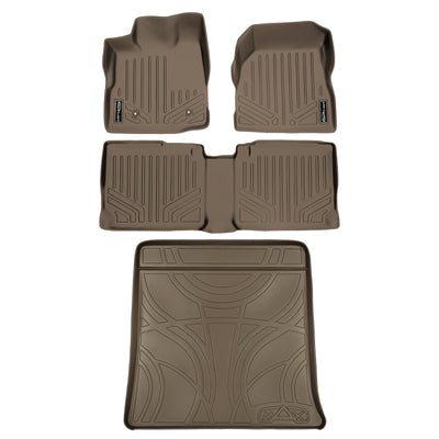 Floor Mats 2 Rows and Cargo Liner Set Tan <br> 10-11 Chevrolet Equinox10-11 GMC Terrain