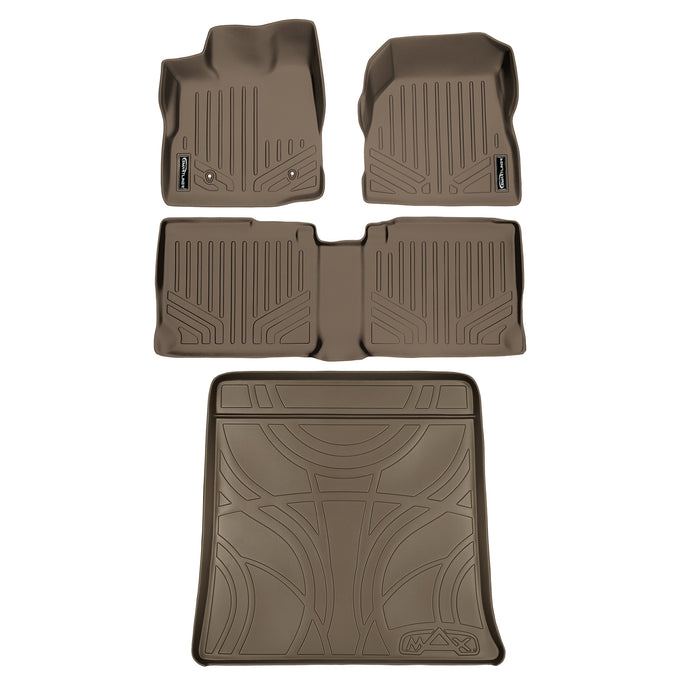 Floor Mats 2 Rows and Cargo Liner Set Tan <br> 10-11 Chevrolet Equinox10-11 GMC Terrain