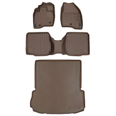 Floor Mats (2 Rows) and Cargo Liner Set Tan <br> 17-19 Ford Explorer
