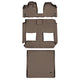 Floor Mats 3 Rows and Cargo Liner Set Tan <br> 08-20 Dodge Caravan08-16 Chrysler Town & Country