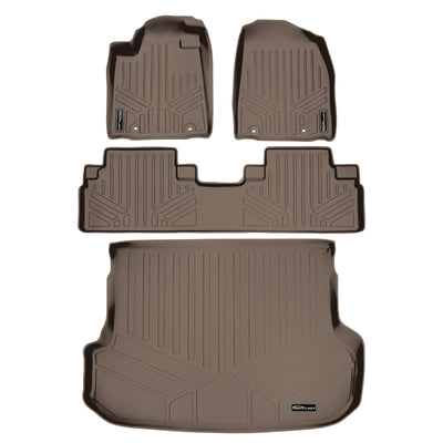 Floor Mats 2 Rows and Cargo Liner Set Tan <br> 13-15 Lexus RX