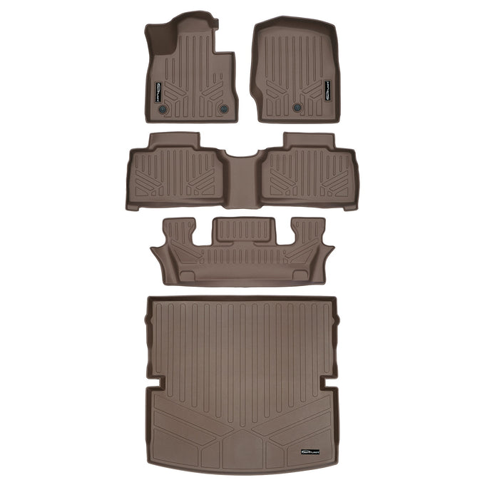 3 Row Tan Floor Mats & Cargo Liner <br> 20-23 Ford Explorer