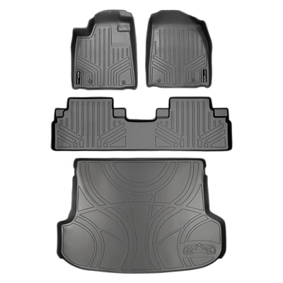 Floor Mats 2 Rows and Cargo Liner Set Grey <br> 10-12 Lexus RX
