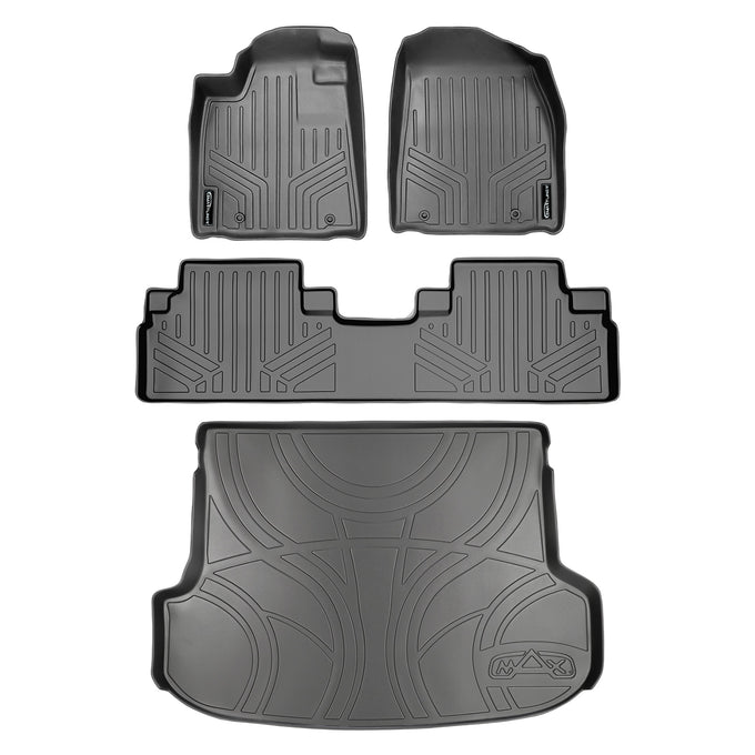 Floor Mats 2 Rows and Cargo Liner Set Grey <br> 10-12 Lexus RX