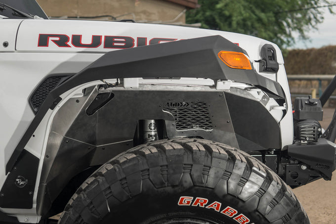 Rock Fighter Front Inner Fender Liners<br> 18-24 Jeep Wrangler Gladiator