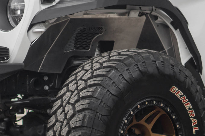 Rock Fighter Front Inner Fender Liners<br> 18-24 Jeep Wrangler Gladiator