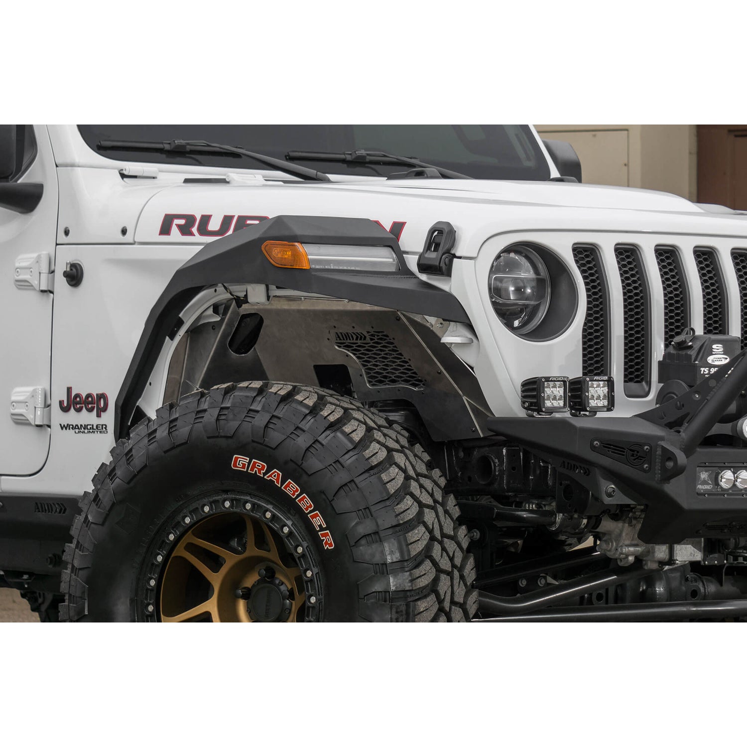 Rock Fighter Front Inner Fender Liners<br> 18-24 Jeep Wrangler Gladiator