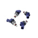 Matched set of 4 370cc Side Feed Injectors<br>91-98 Nissan G20 SR20 240sx SR20DET KA24DE