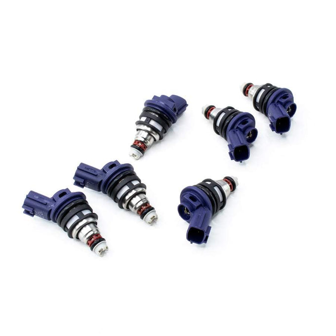 Matched set of 6 370cc Side Feed Injectors<br>90-99 Nissan 300zx, 93-98 Skyline RB25DET