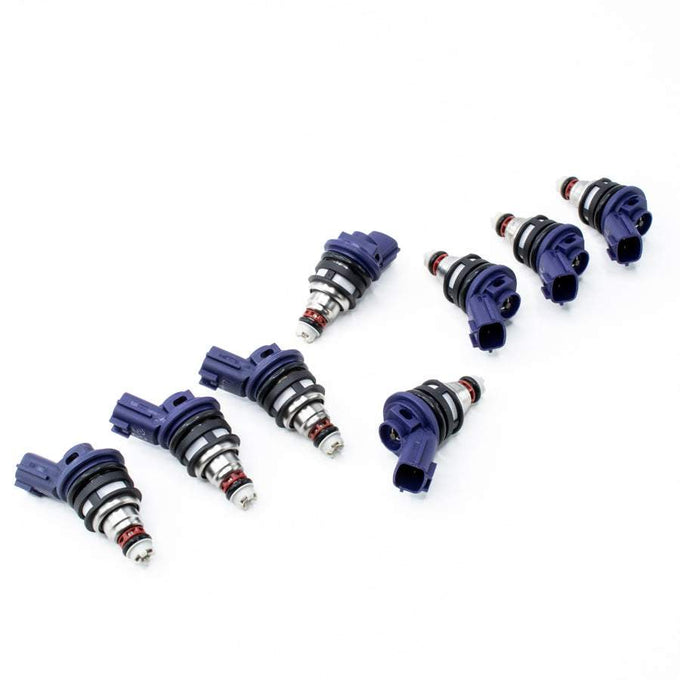 Matched set of 8 370cc Side Feed Injectors<br>94-99 Nissan Q45