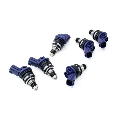 Matched set of 6 550cc Side Feed Injectors<br>90-96 Nissan 300zx, 93-98 Skyline RB25DET