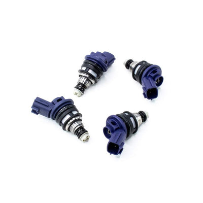 Matched set of 4 740cc Side Feed Injectors<br>91-98 Nissan G20 SR20 240sx SR20DET KA24DE