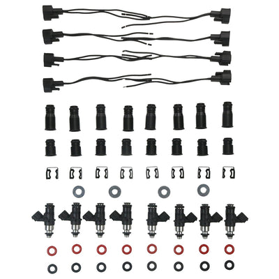 LS Injector Kit, Matched set of 8 1500cc/min Injectors<br>85-17 GM/Cadillac/Chevy/GMC/Pontiac/Hummer(cars&trucks)