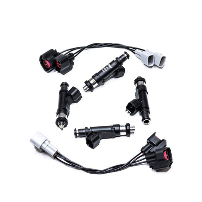 Matched set of 4 1000cc Injectors w/ Connectors<br>96-11 Lotus Elise/Exige 2.4L 2AZFE, Celica/MR2/TC