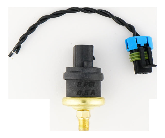 1/8th NPT 2 Psi Adjustable Hobbs Switch with Pigtail<br>Universal